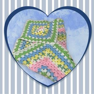 Handmade thick crochet baby blanket 33 by 33